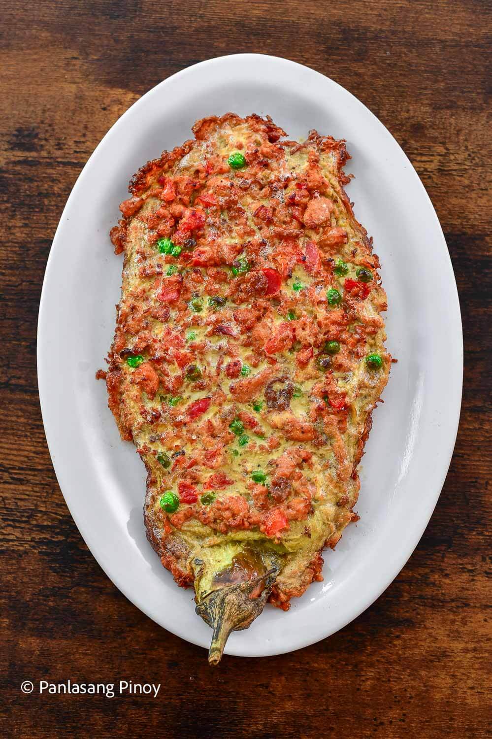 Stuffed Eggplant (Relyenong Talong Recipe)