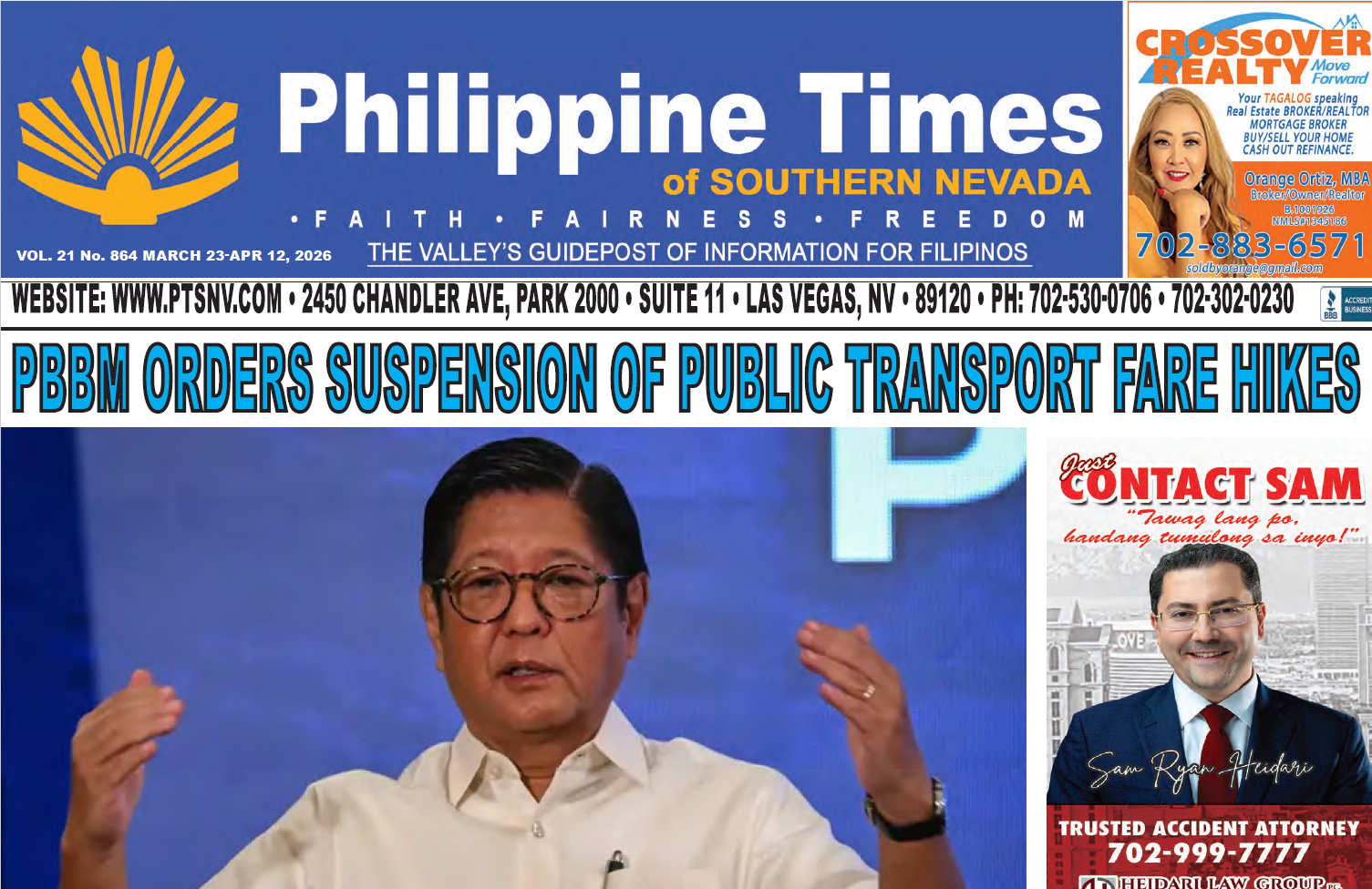 Philippine Times – Southern Nevada: Major Headlines Impacting Filipinos Worldwide (March–April 2026 Edition)